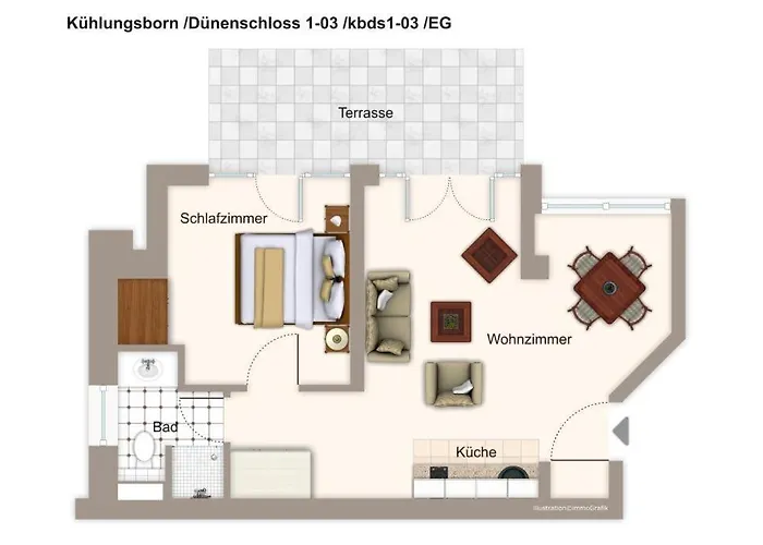 Dünenschloss Dünenschloss 1-03 Apartamento